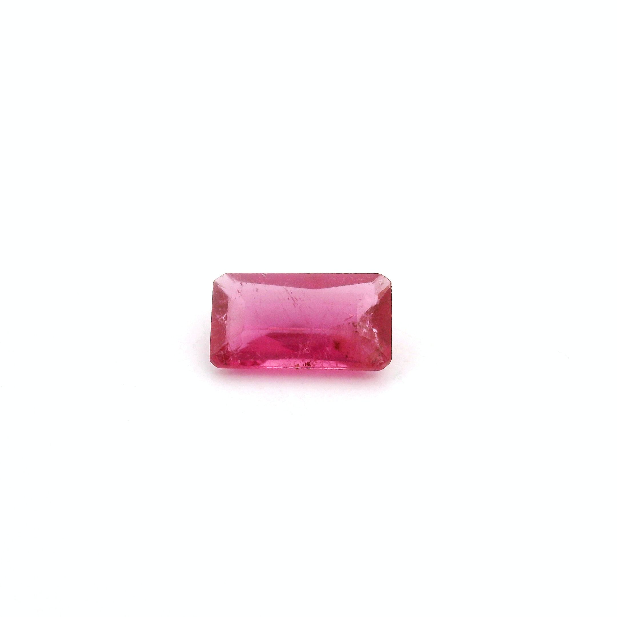 Certified Tourmaline Octagonal 0.62 ct gemstone, Pink