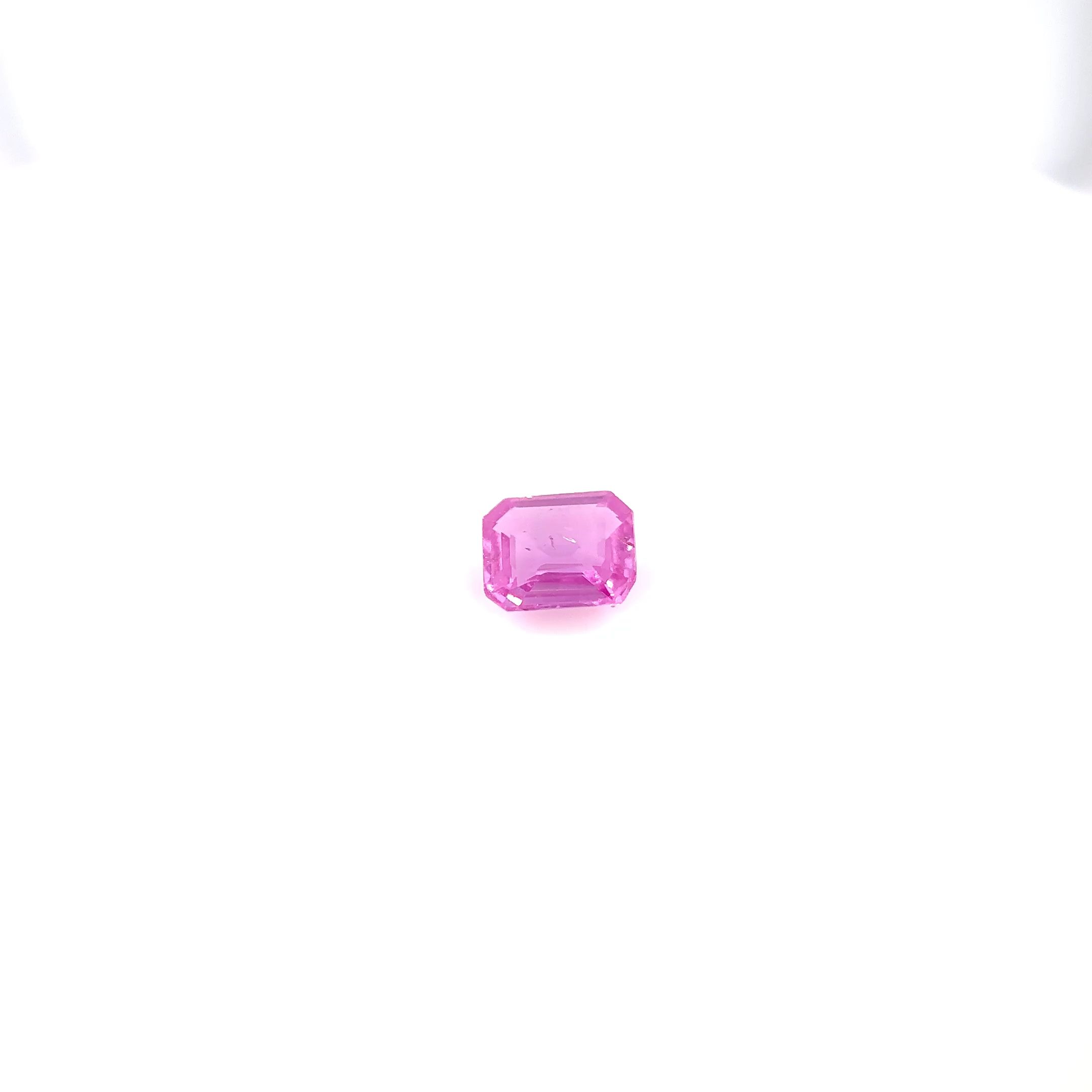 0.46 ct Emerald Pink Sapphire