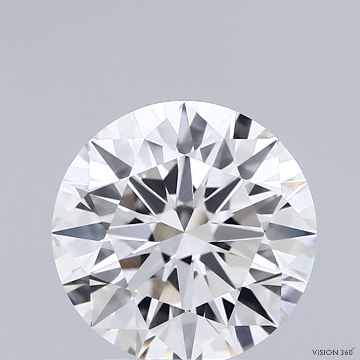 2ct Round F - VVS2 - Very Good cut - LD48590