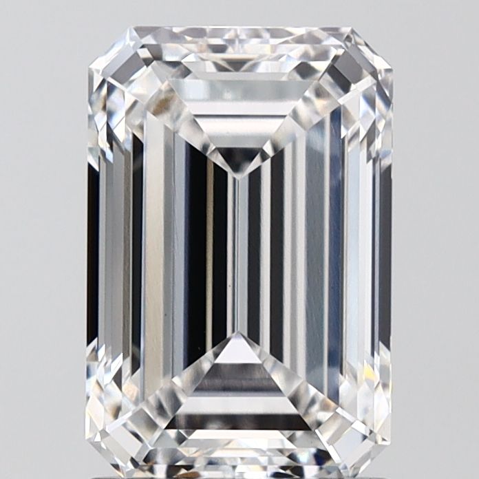 2.01ct Emerald F - VVS2 - Excellent cut - LD358353