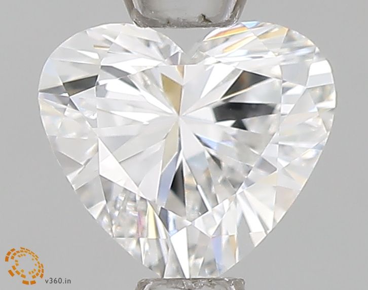 0.54 carat f VVS2 VG  Cut IGI heart diamond
