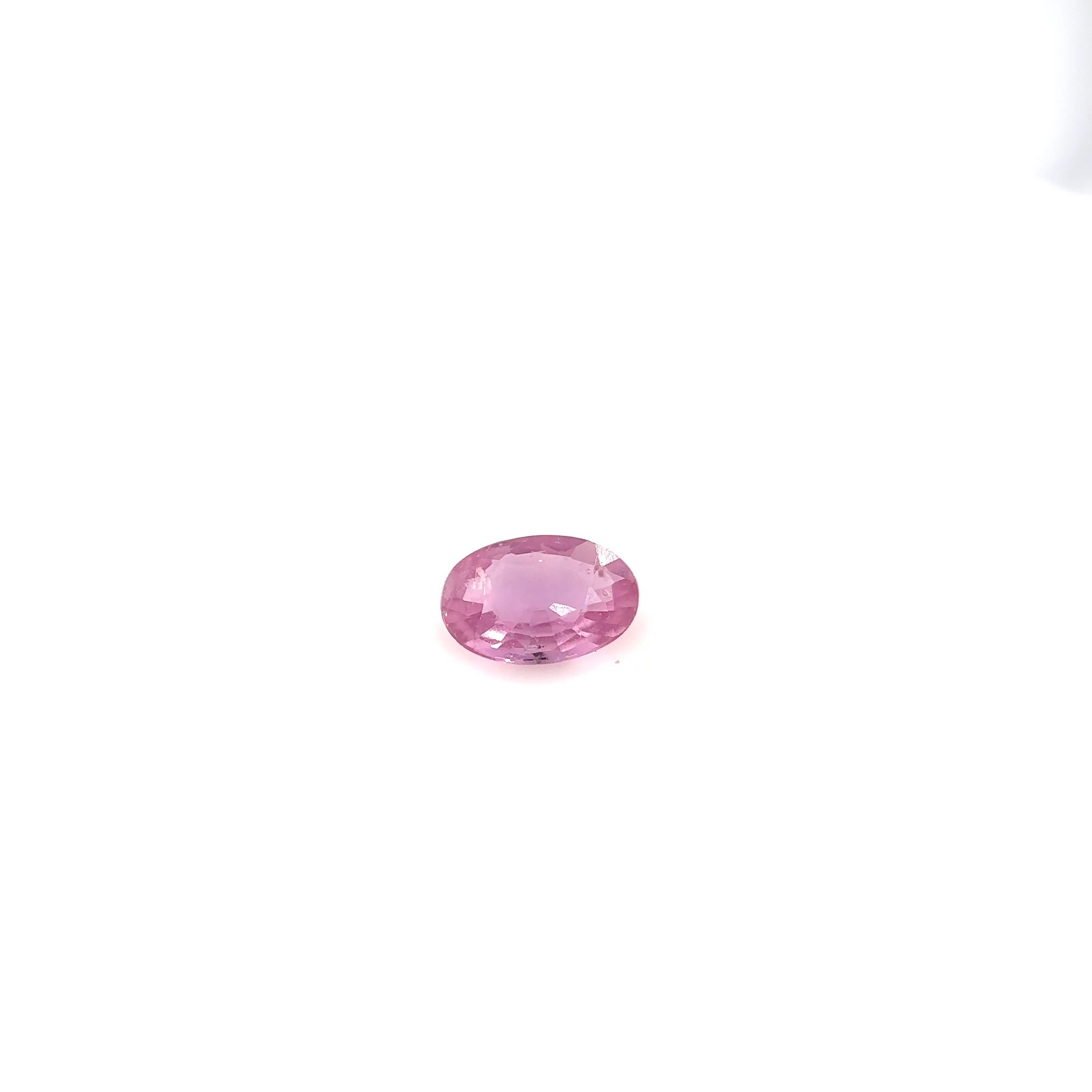 0.46 ct Oval Pink Sapphire