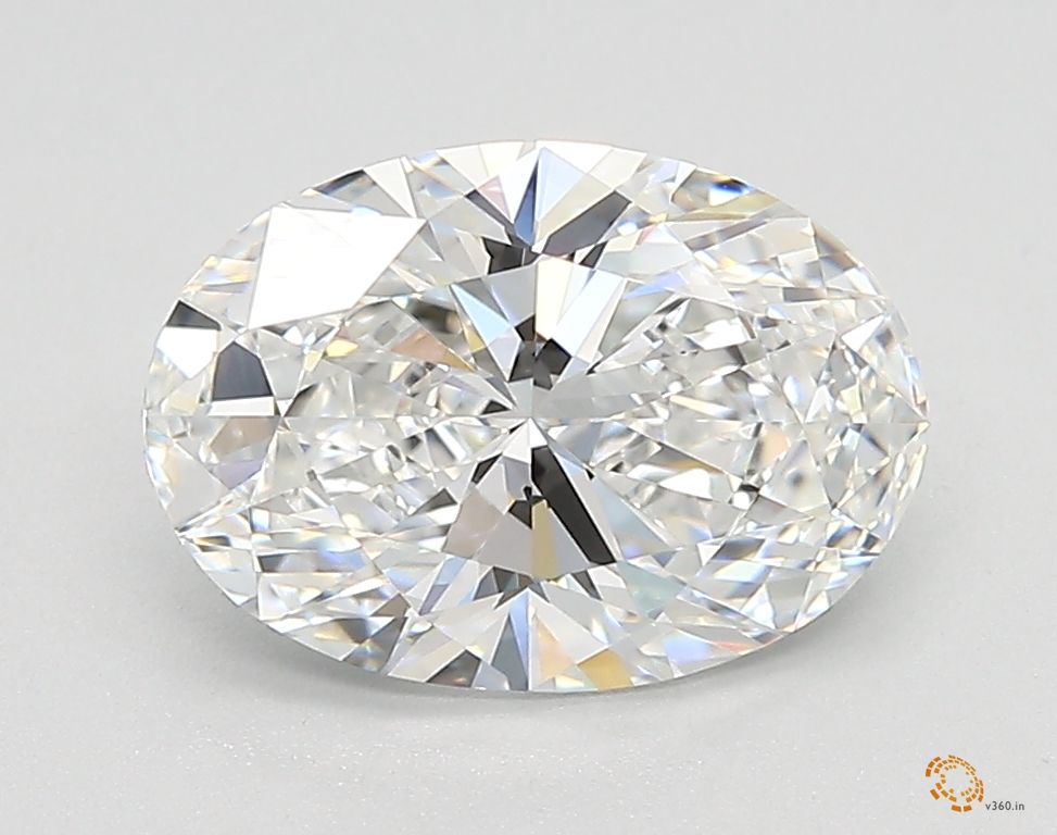 2.02 Carat oval Lab Grown Diamond Front View