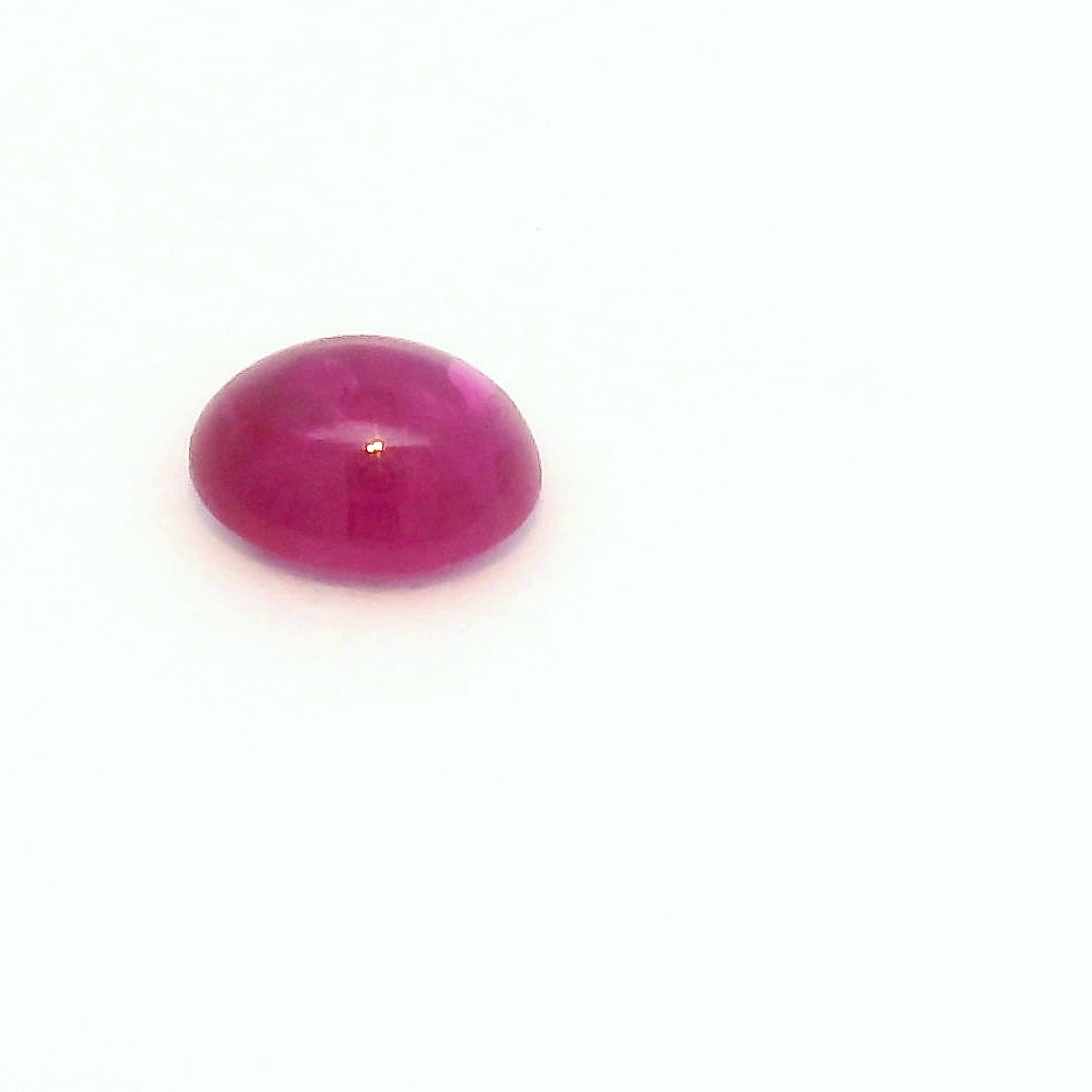 Certified Ruby Oval 0.45 ct gemstone, Red