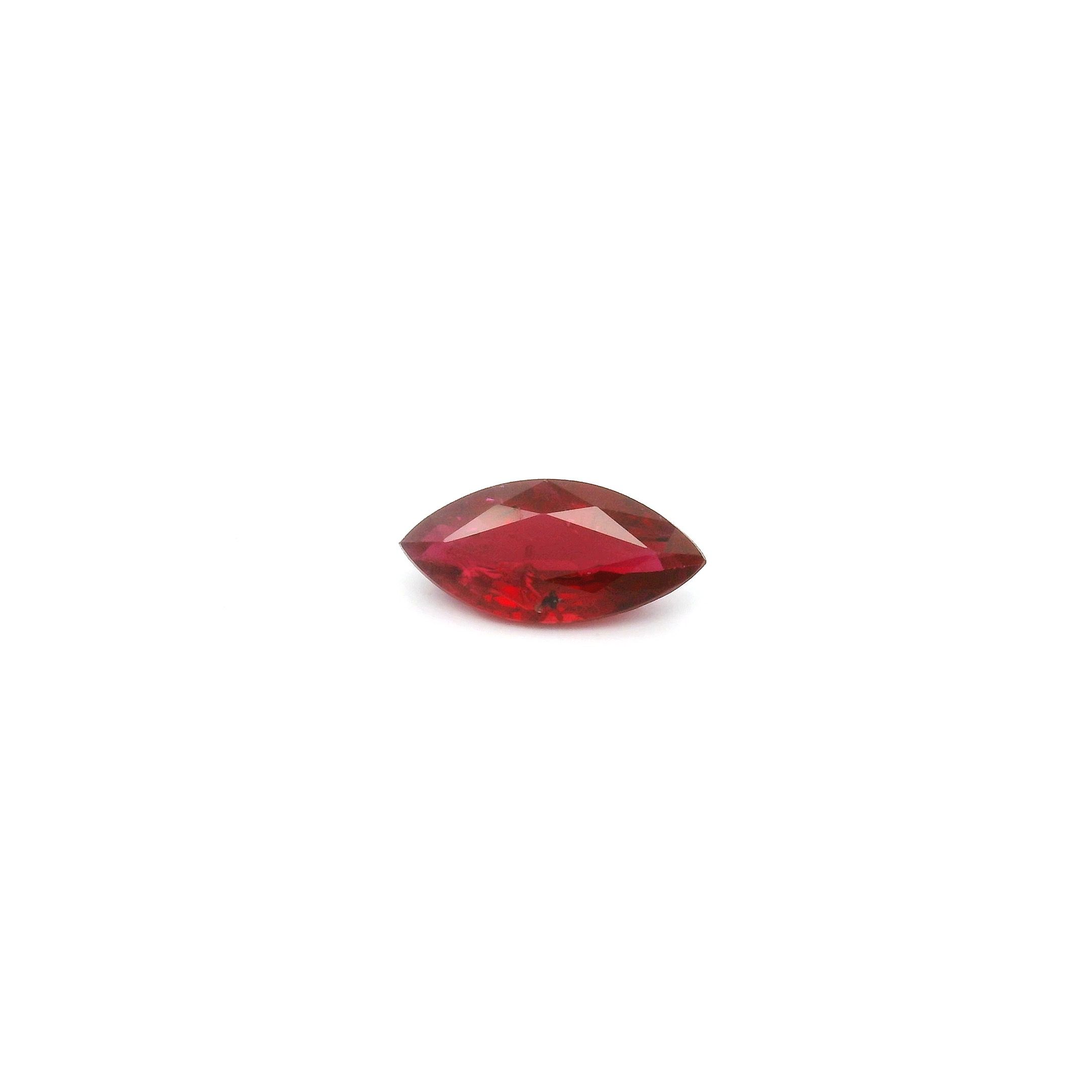 0.43 ct Marquise Red Ruby