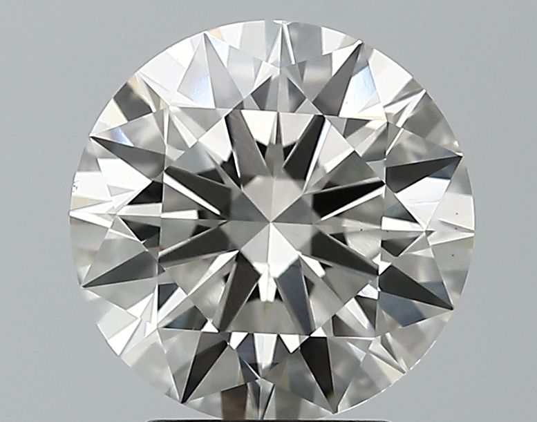 2.60 Carat round Lab Grown Diamond Front View