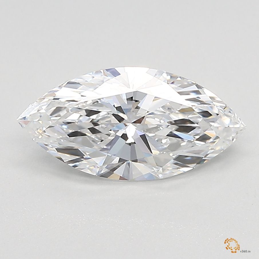 1.23 Carat marquise Lab Grown Diamond Front View
