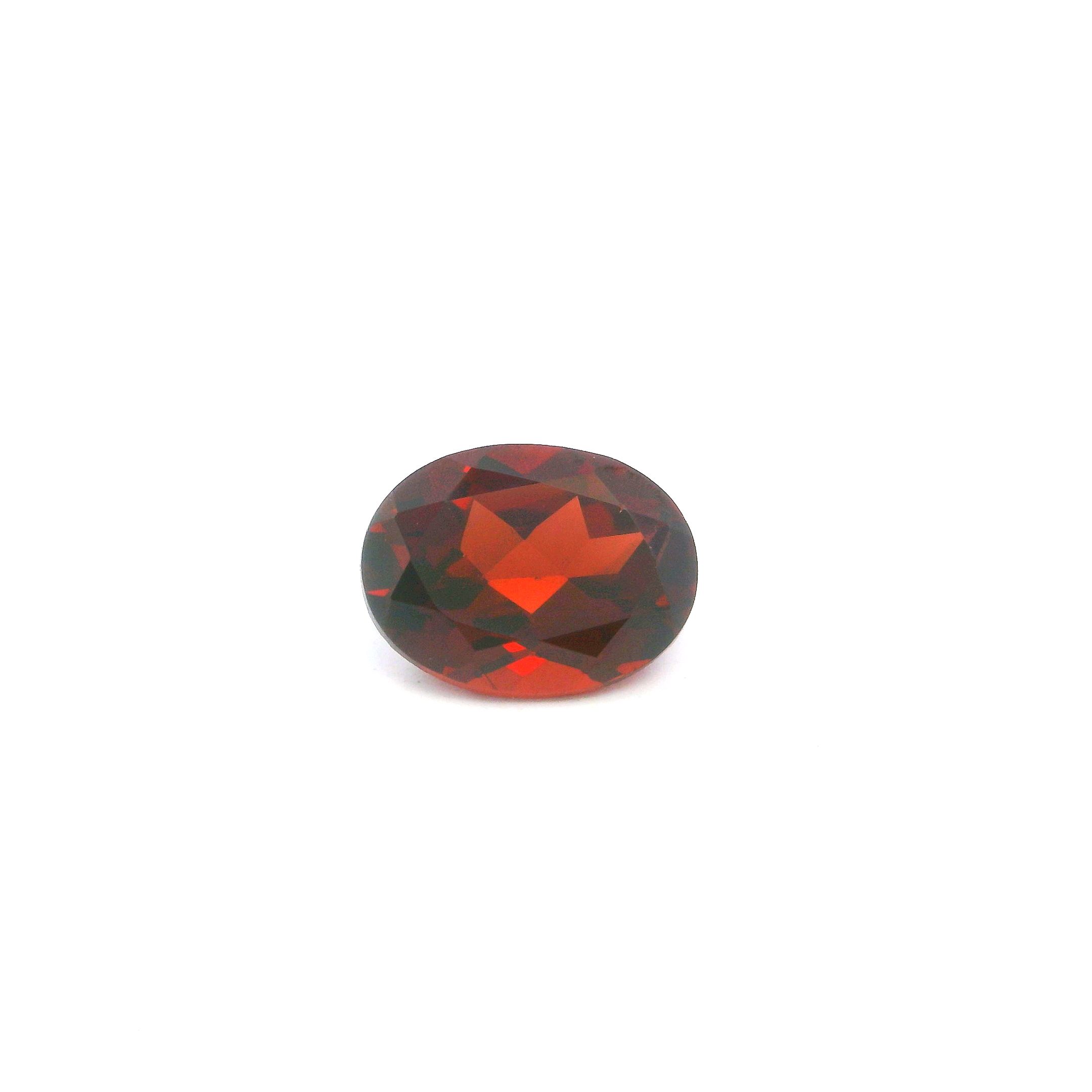 Certified Garnet Oval 1.58 ct gemstone, Red
