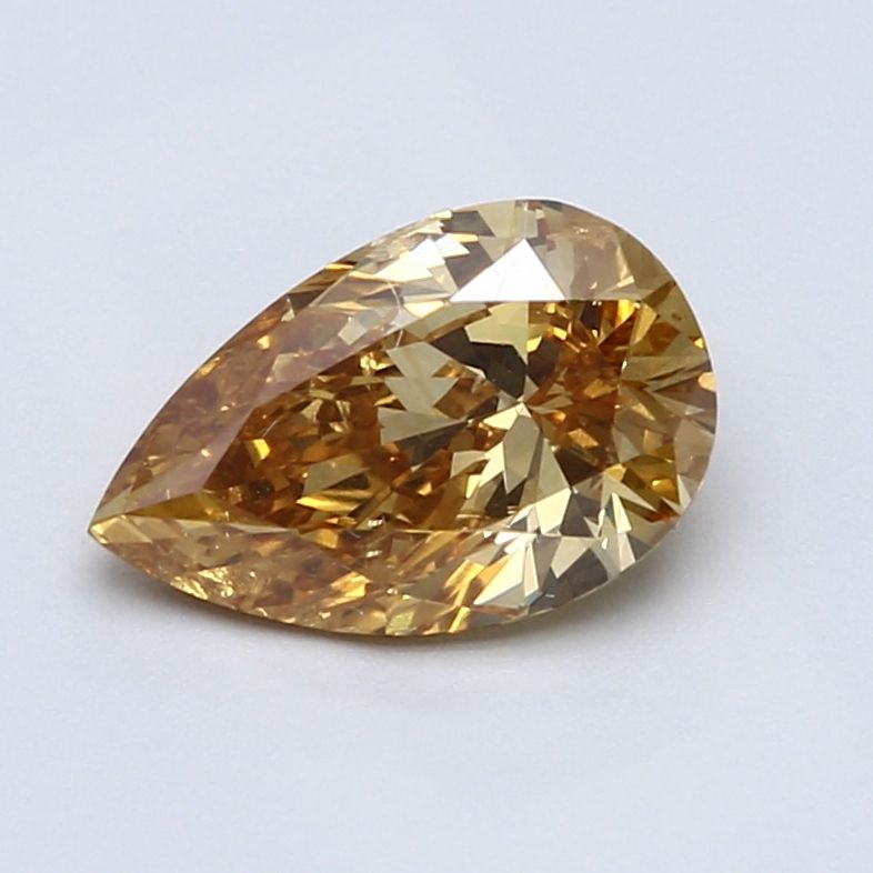 1.53-carat pear diamond with null color, Good cut, and SI2 clarity.