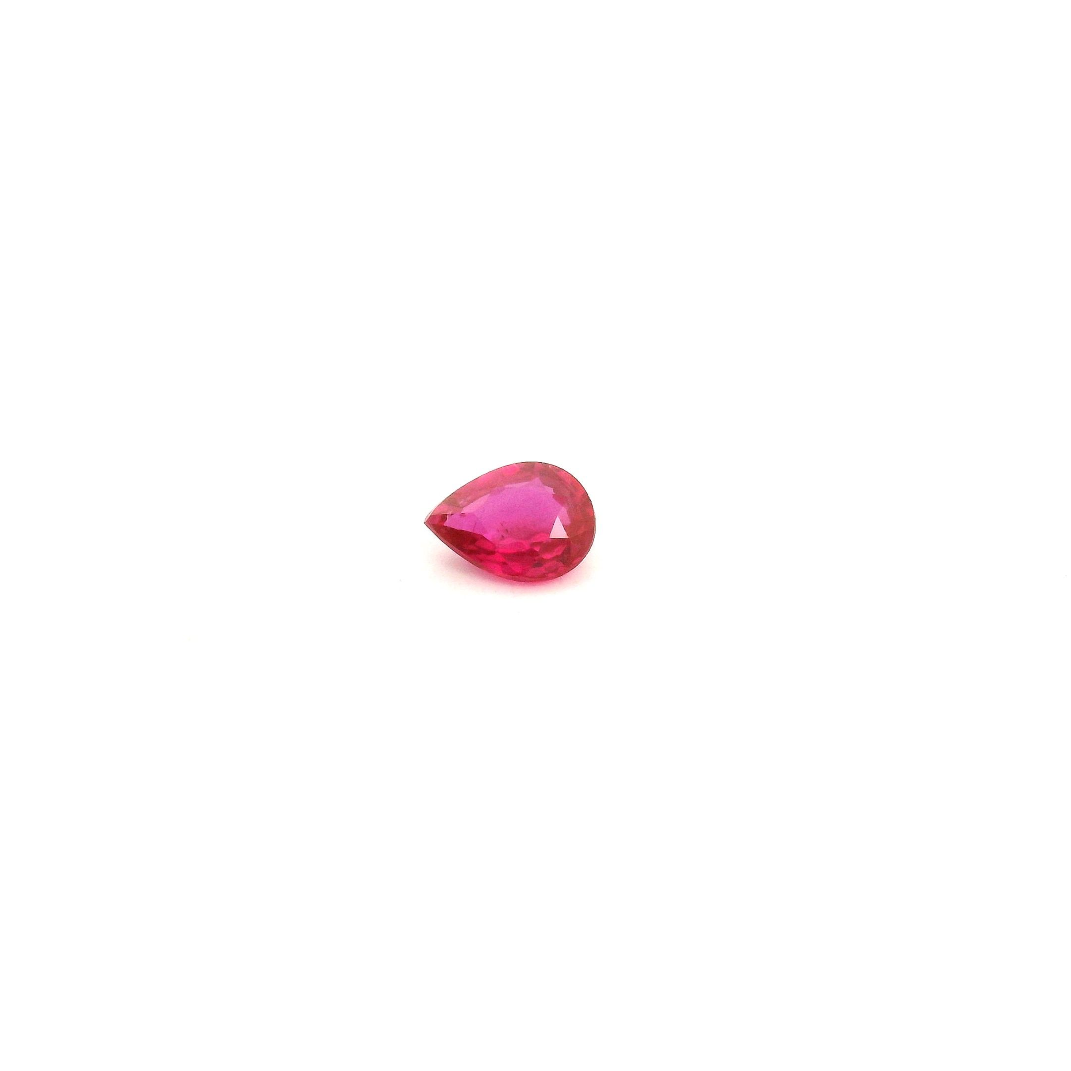 0.23 ct Pear Red Ruby