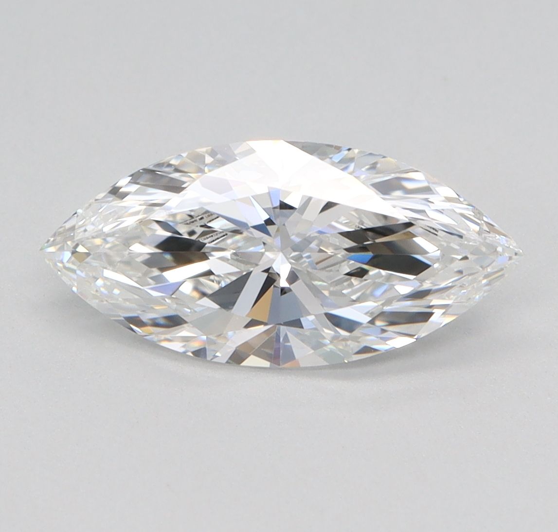 1.23 Carat marquise Lab Grown Diamond Front View