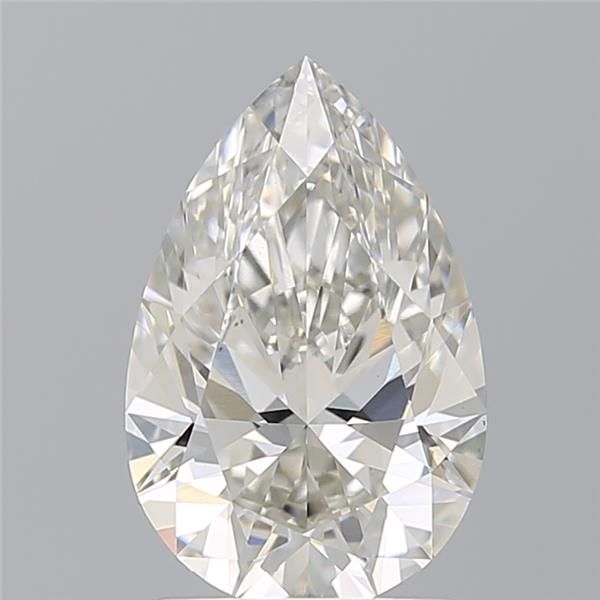 2.01 Carat pear Lab Grown Diamond Front View