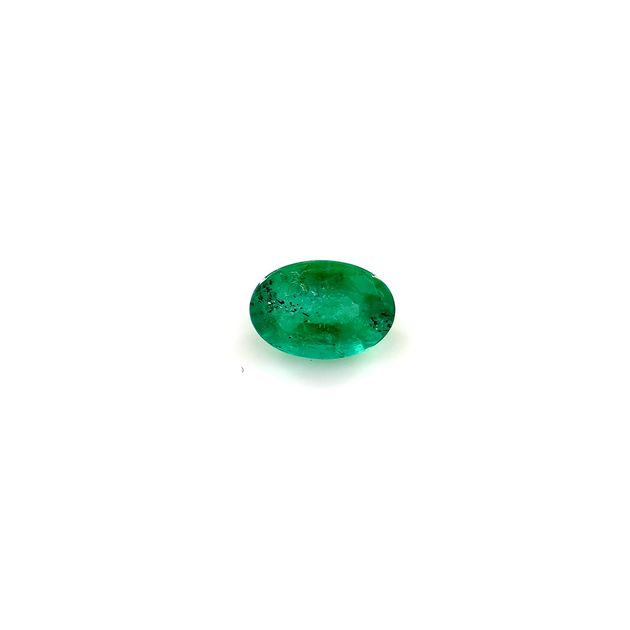 0.42 ct Oval Green Emerald