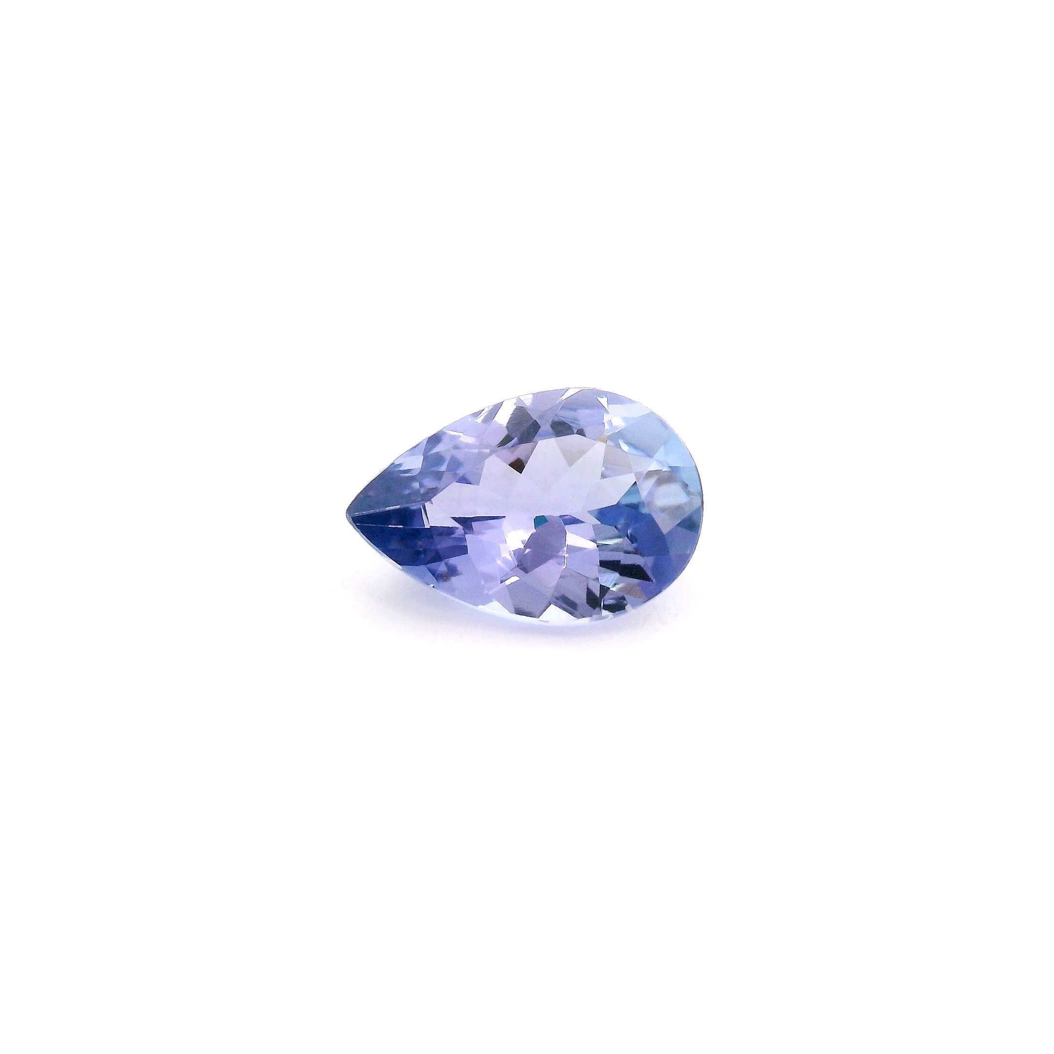 GSI 1.28 Carat Pear Tanzanite