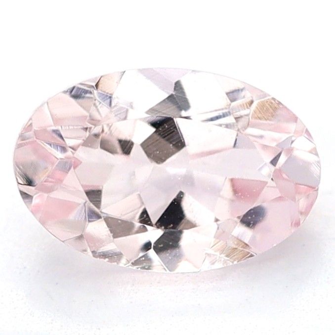 Certified Morganite Oval 0.50 ct gemstone, Pink