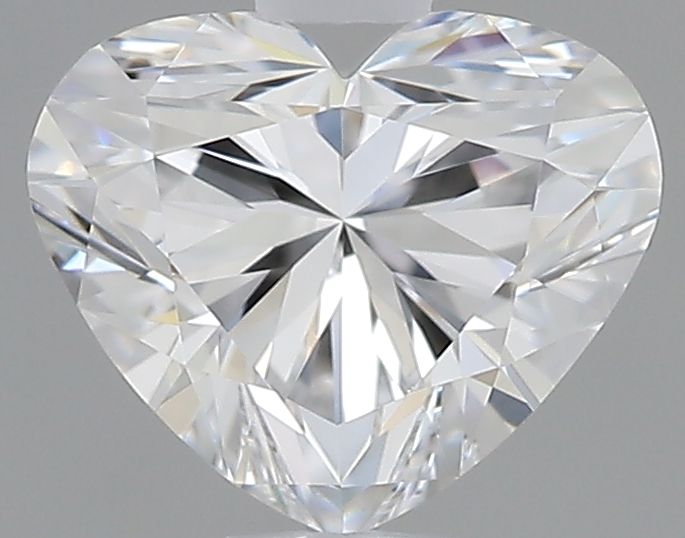 0.51-carat heart diamond with D color, Good cut, and VVS2 clarity.