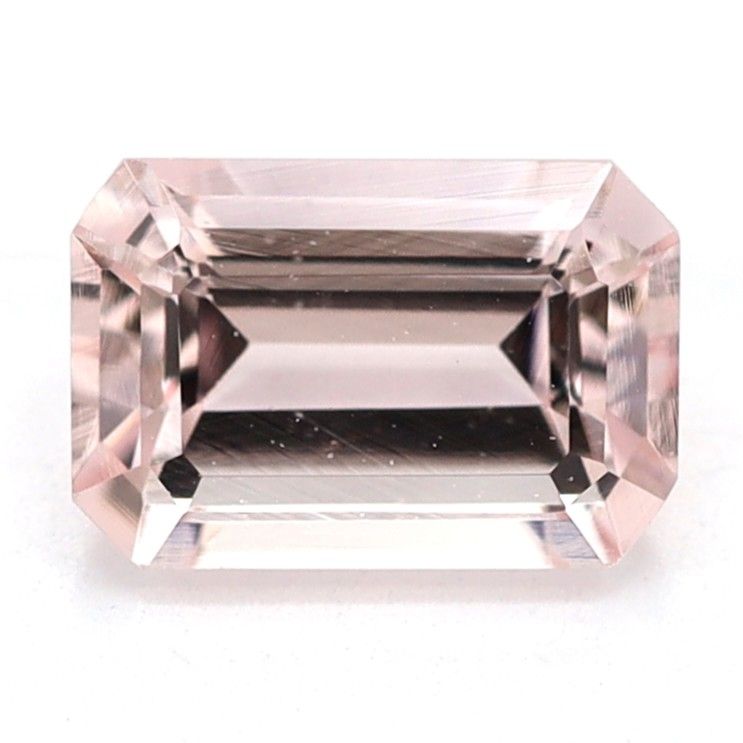 Certified Morganite Emerald 0.66 ct gemstone, Pink