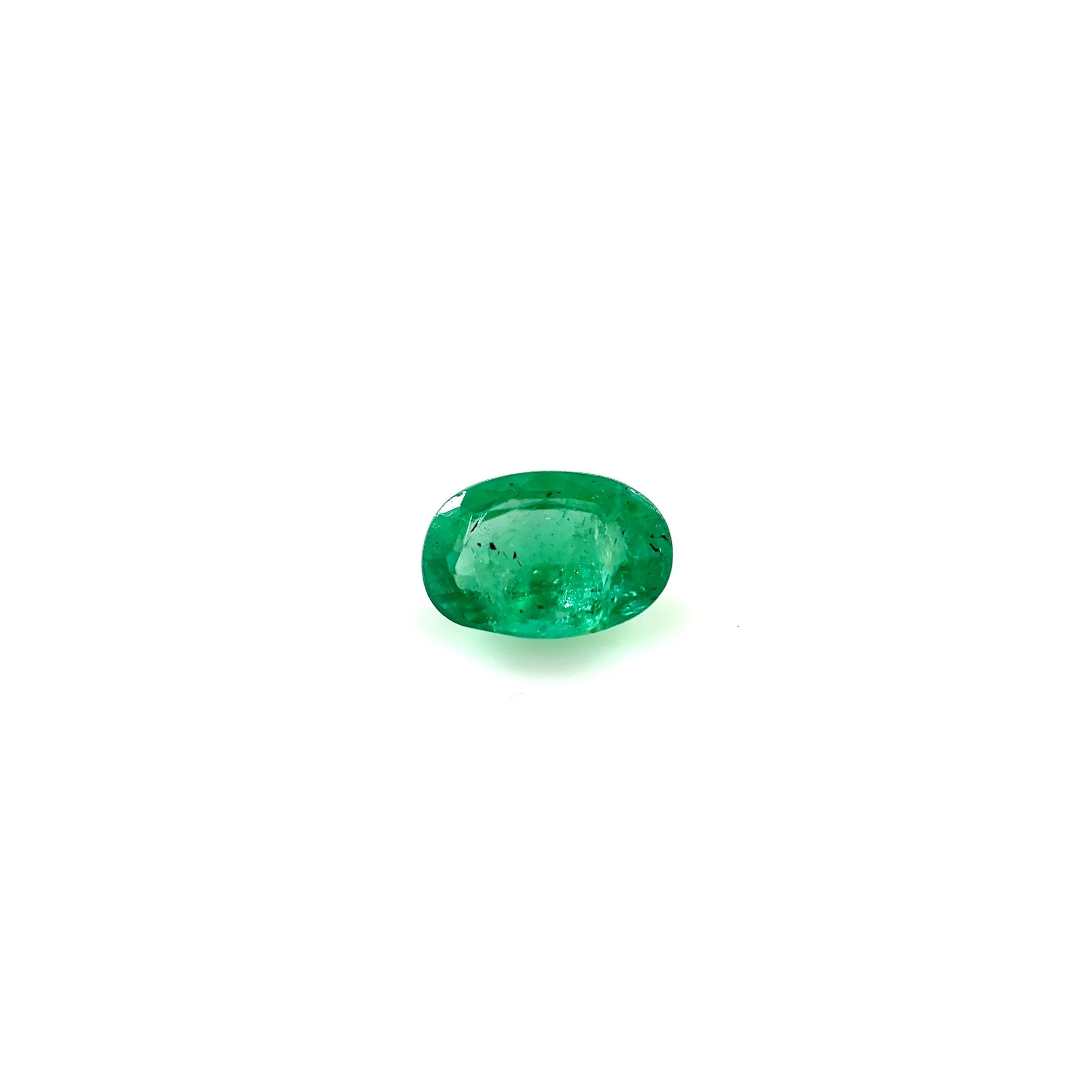 0.52 ct Oval Green Emerald