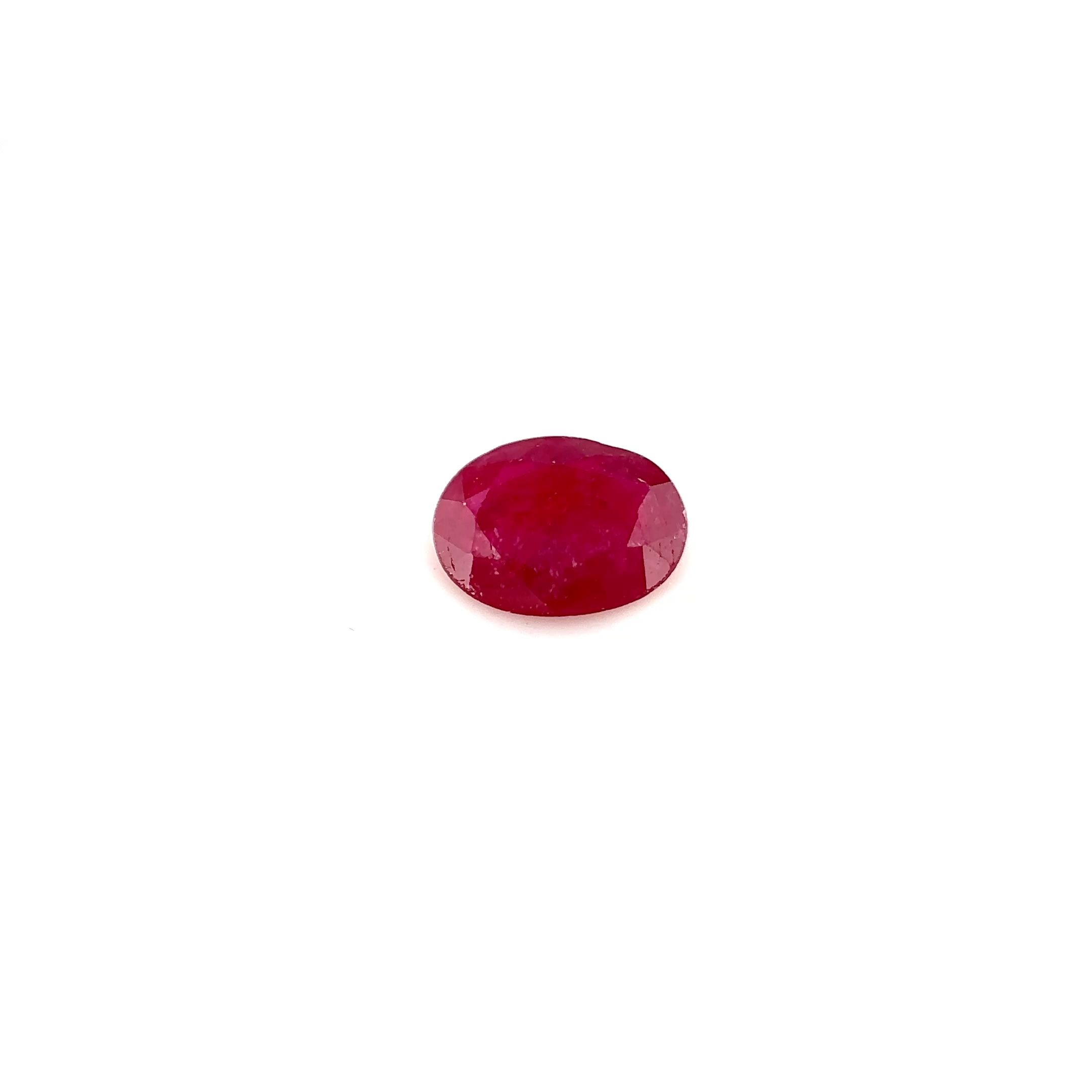 0.74 ct Oval Red Ruby