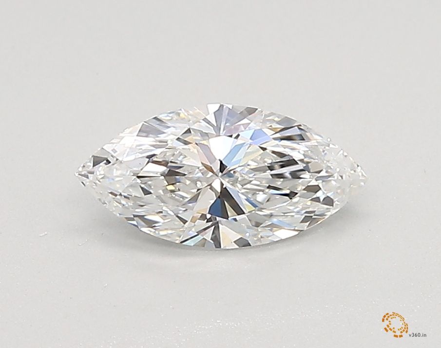 0.52 Carat marquise Lab Grown Diamond Front View