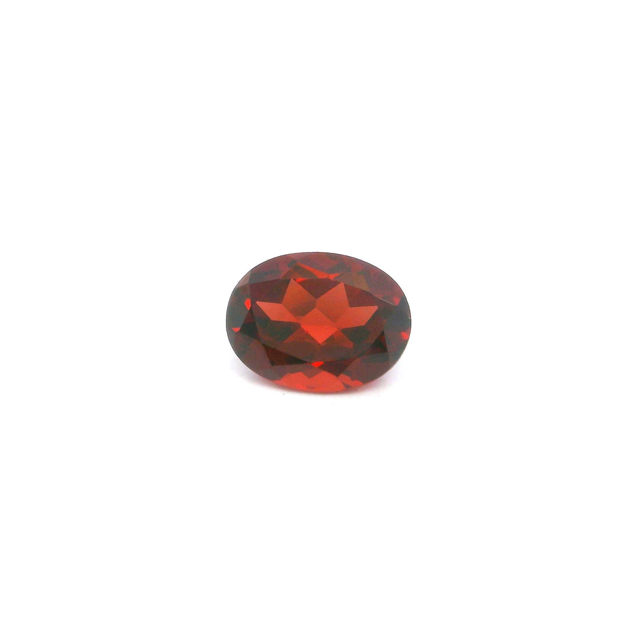 Certified Garnet Oval 1.64 ct gemstone, Red