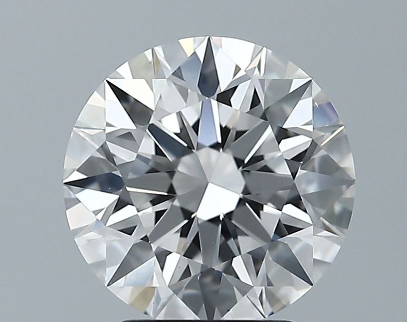 2.67 Carat round Lab Grown Diamond Front View
