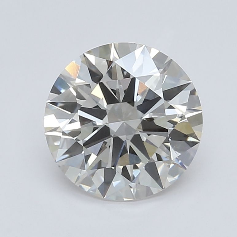 2.61 Carat round Lab Grown Diamond Front View