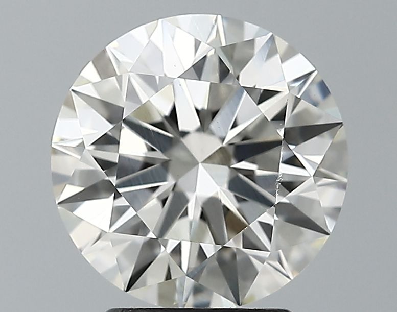 2.63 Carat round Lab Grown Diamond Front View