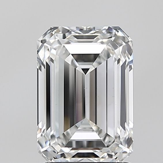 2.04ct Emerald F - VVS2 - Excellent cut - LD208861