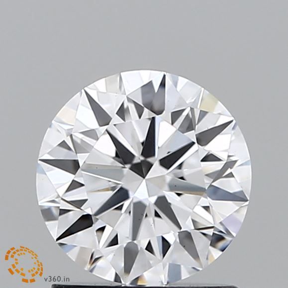 1.20 Carat round Lab Grown Diamond Front View