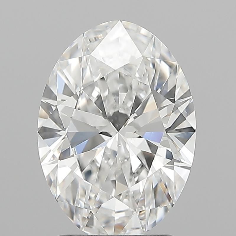 2.01 Carat oval Lab Grown Diamond Front View