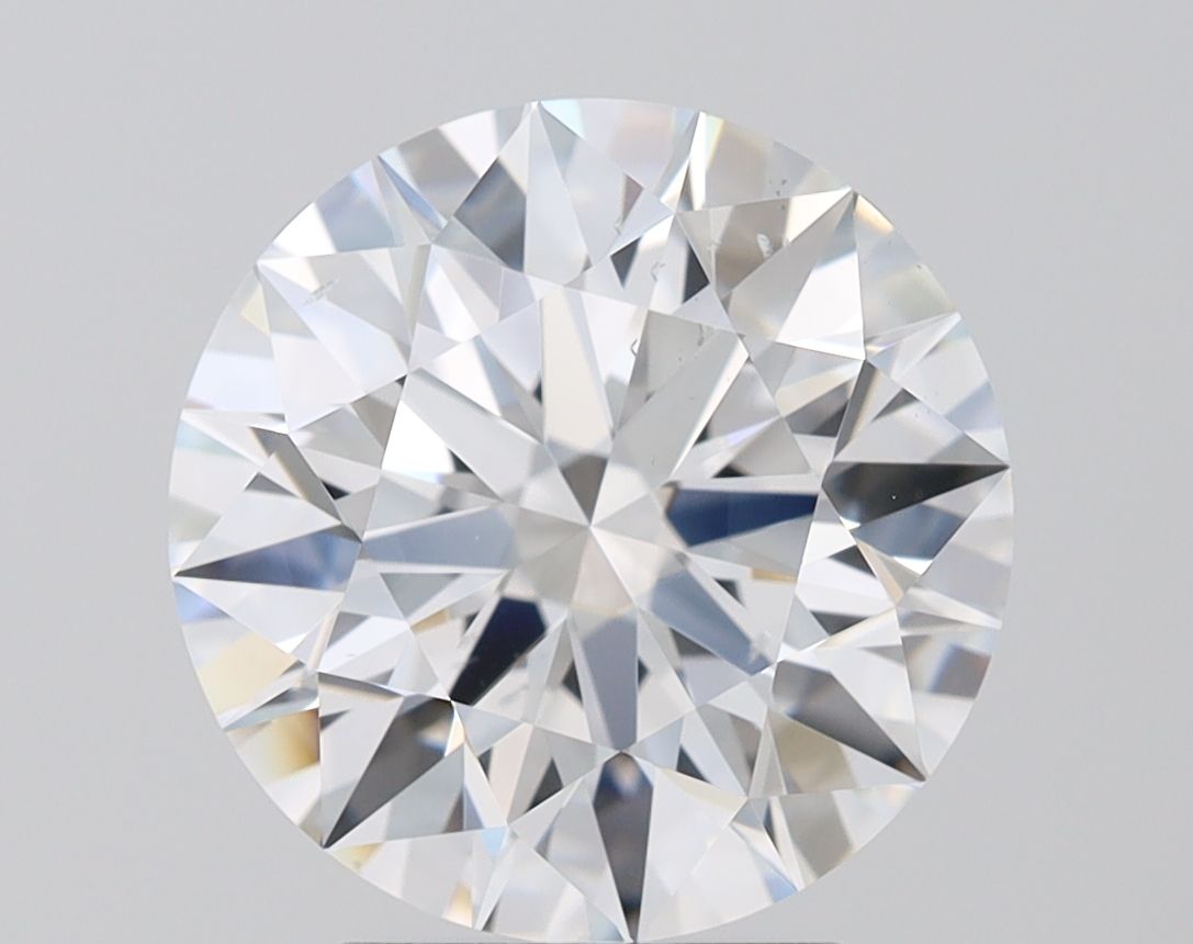2.65 Carat round Lab Grown Diamond Front View