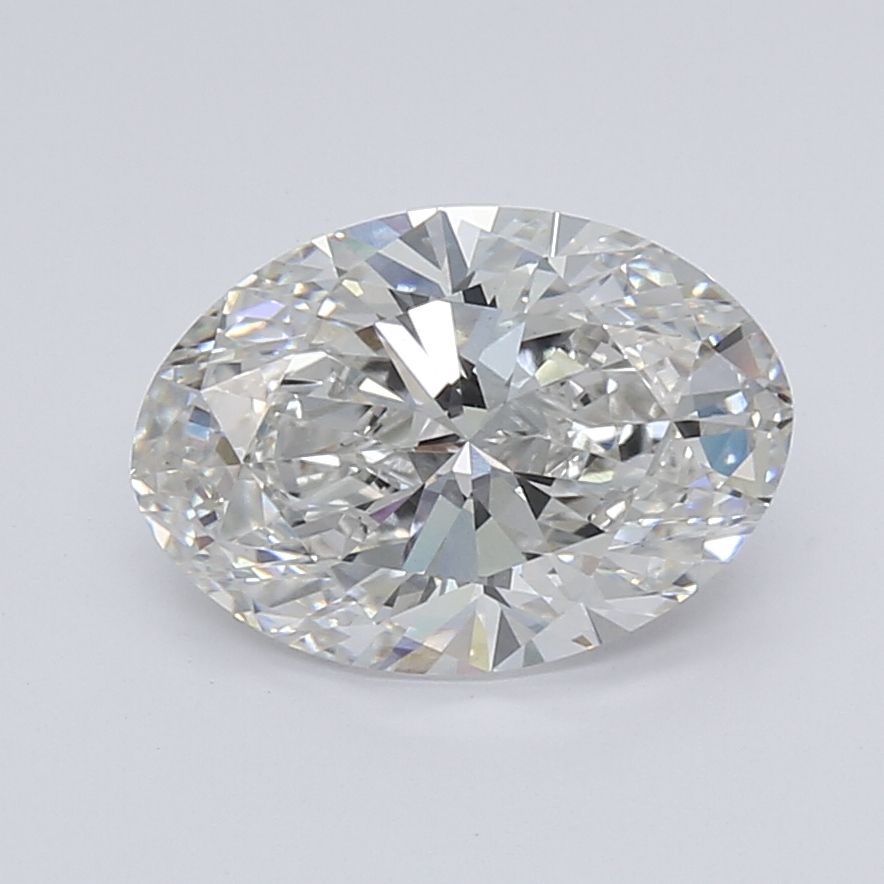 2.72 Carat oval Lab Grown Diamond Front View