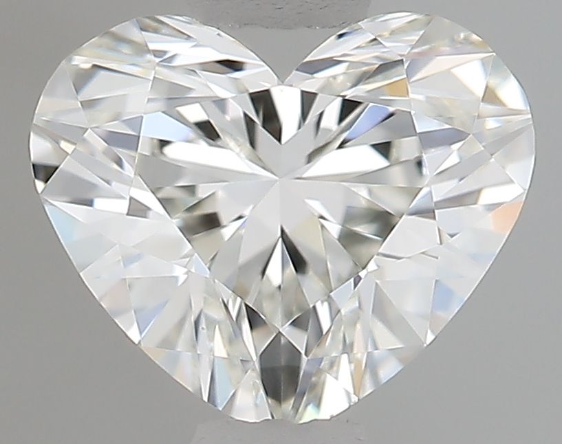 0.52-carat heart diamond with I color, Good cut, and VS1 clarity.