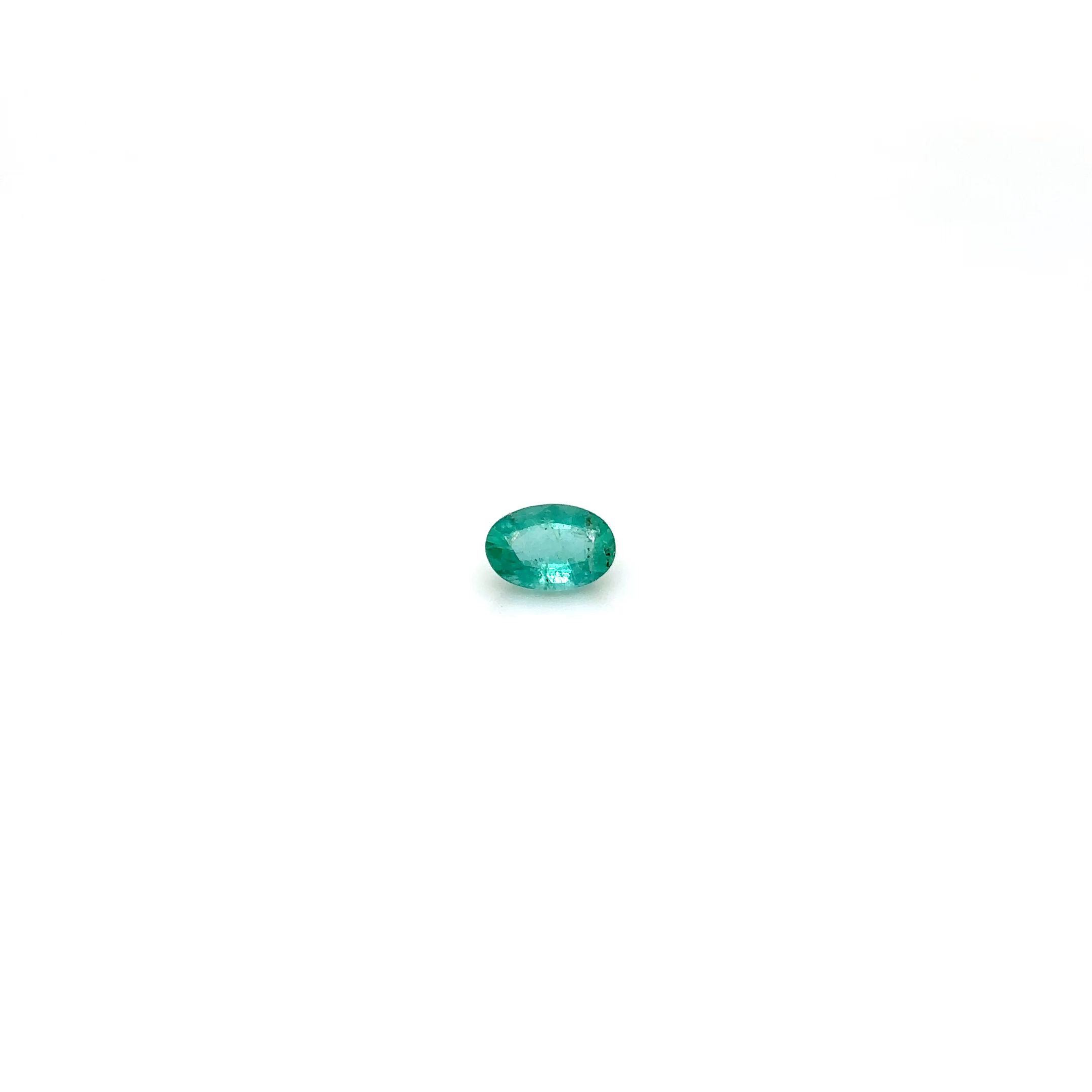 0.48 ct Oval Green Emerald