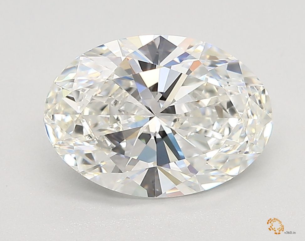 2.01 Carat oval Lab Grown Diamond Front View