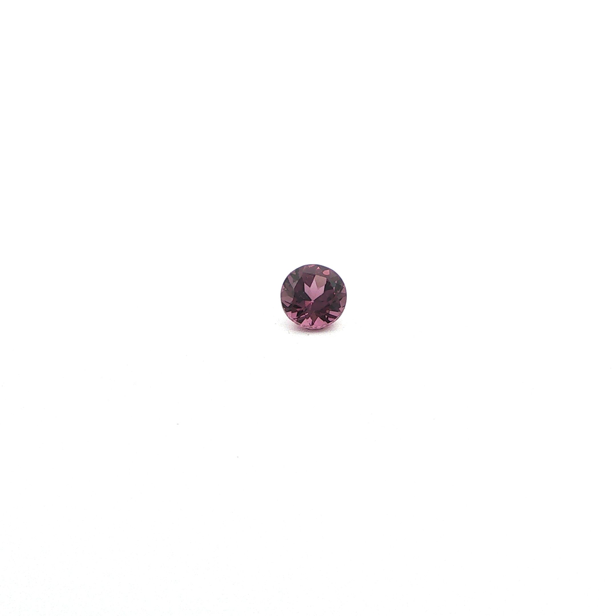 Certified Spinel Round 0.66 ct gemstone, Pink