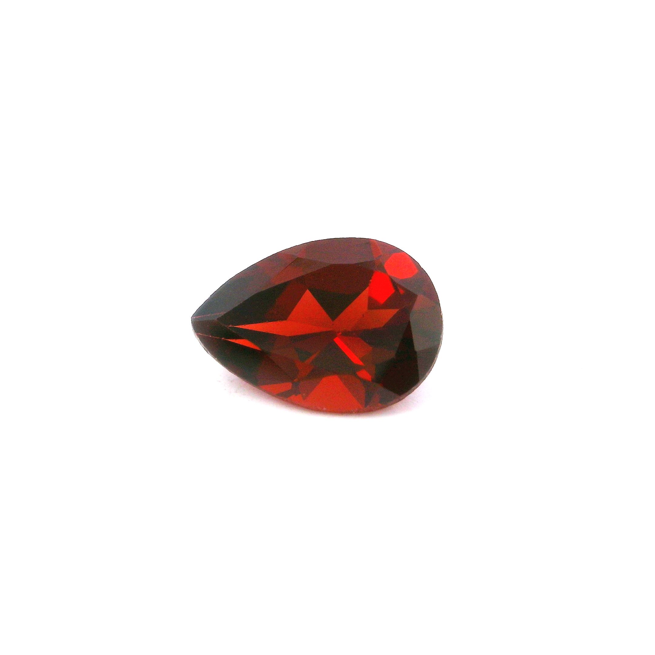 Certified Garnet Pear 2.42 ct gemstone, Red
