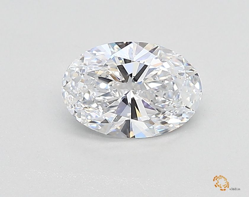 0.52 Carat oval Lab Grown Diamond Front View