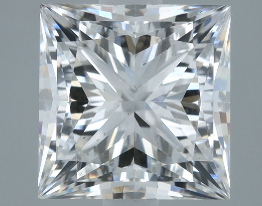 2.01 Carat princess Lab Grown Diamond Front View
