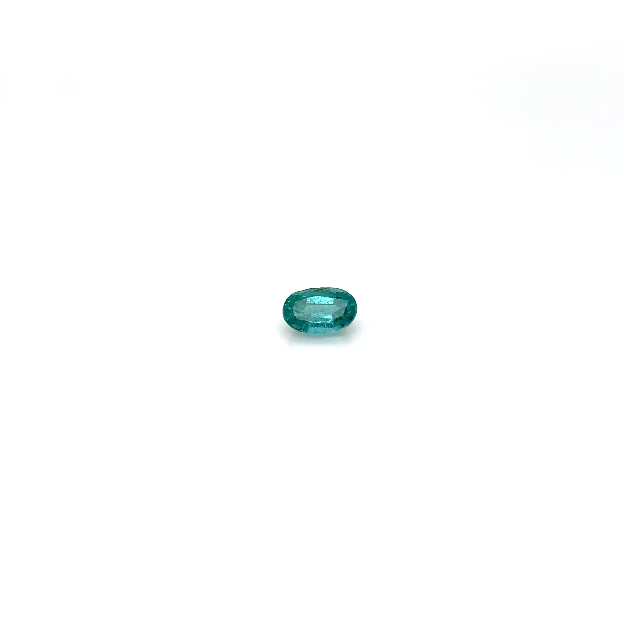 0.49 ct Oval Green Emerald