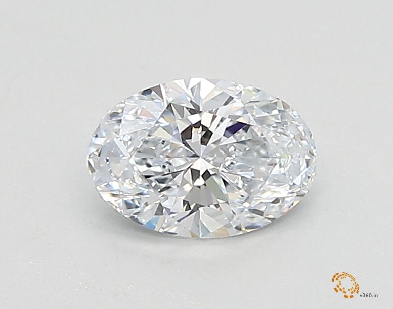 0.53 Carat oval Lab Grown Diamond Front View