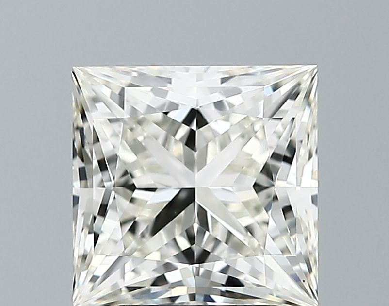 2.73 Carat princess Lab Grown Diamond Front View