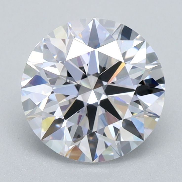 2.64 Carat round Lab Grown Diamond Front View