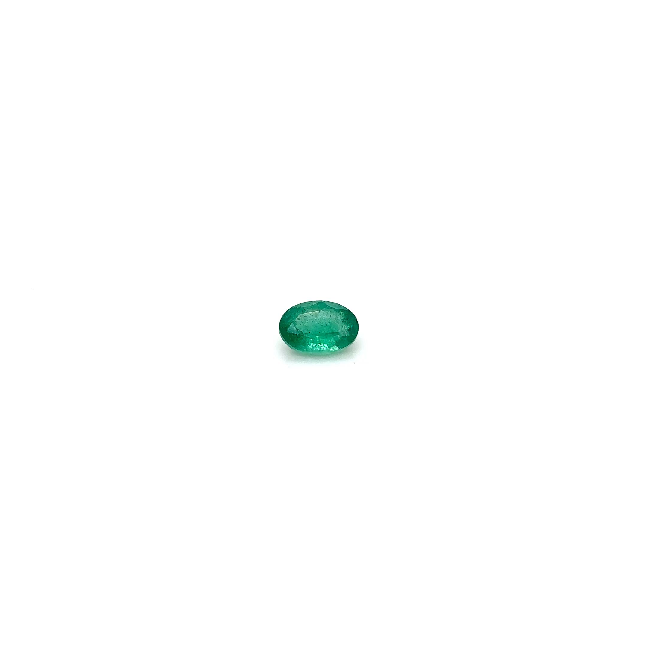 0.51 ct Oval Green Emerald