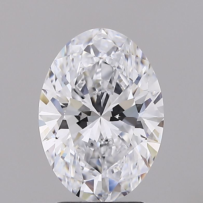 2.72 Carat oval Lab Grown Diamond Front View