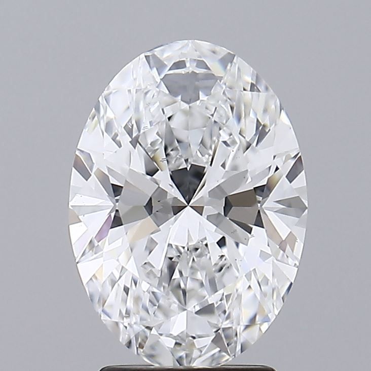 2.72 Carat oval Lab Grown Diamond Front View