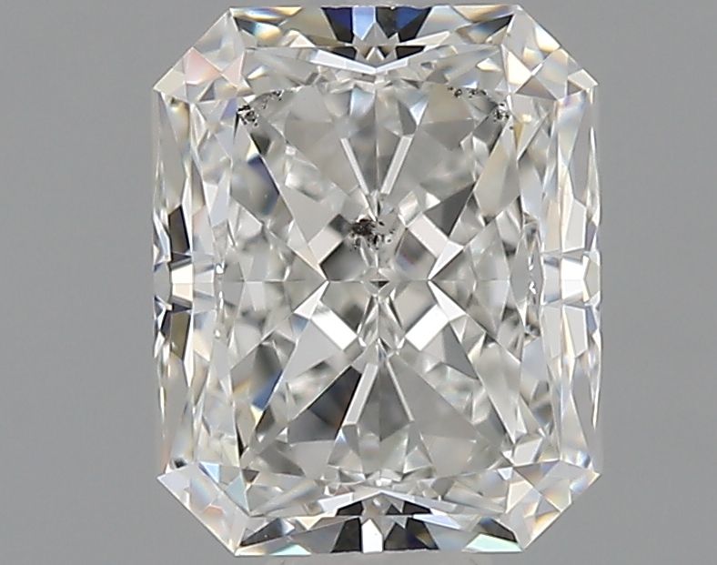0.92-carat radiant diamond with G color, Good cut, and SI1 clarity.