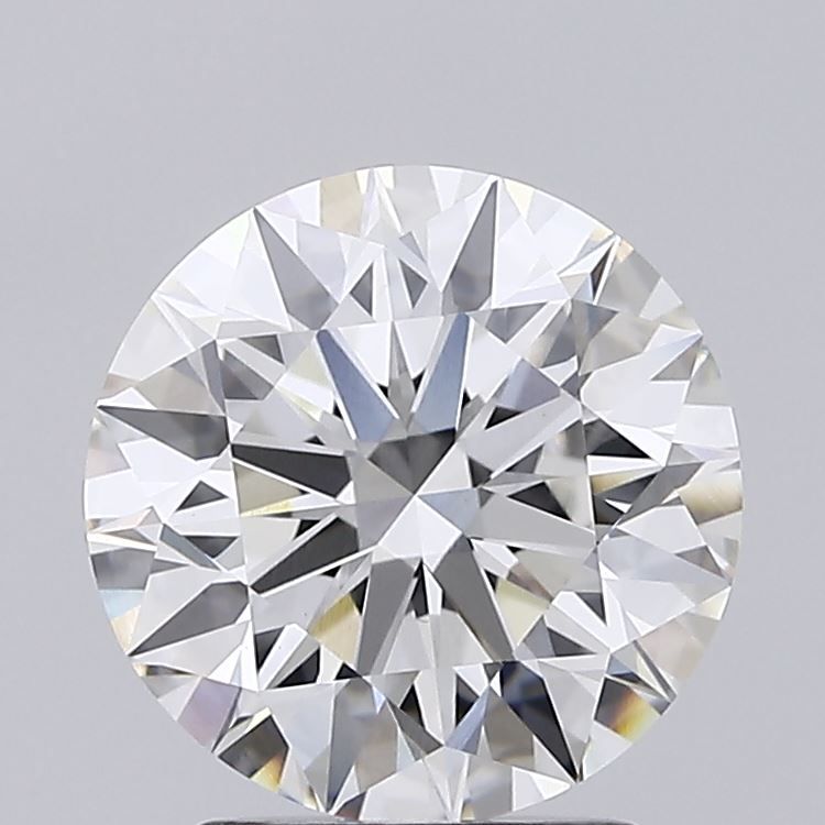 2.58 Carat round Lab Grown Diamond Front View