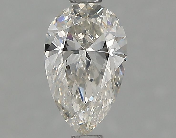 0.71-carat pear diamond with I color, Good cut, and SI1 clarity.